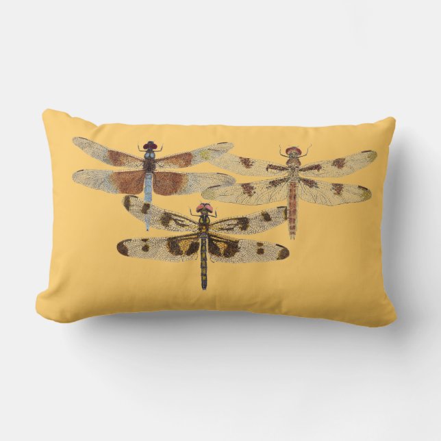 3 Dragonflies Pillow (Front)
