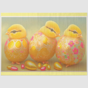 3 Easter Chicken In Eggs Collection Tissue Paper