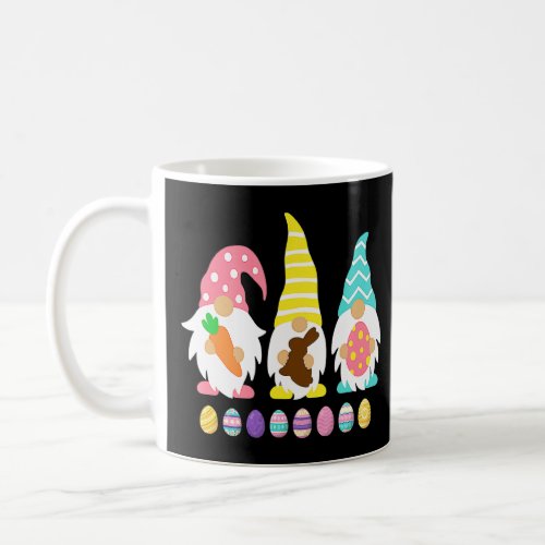 3 Easter Gnomes Pastel Spring Bunny  Coffee Mug