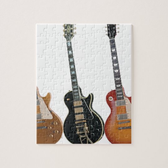 3 ELECTRIC GUITARS RETRO JIGSAW PUZZLE