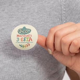 3-Esta Themed Personalized Birthday Classic Round Sticker