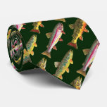 3 Fish For Trout Lovers - Brook, Rainbow, Brown Neck Tie at Zazzle