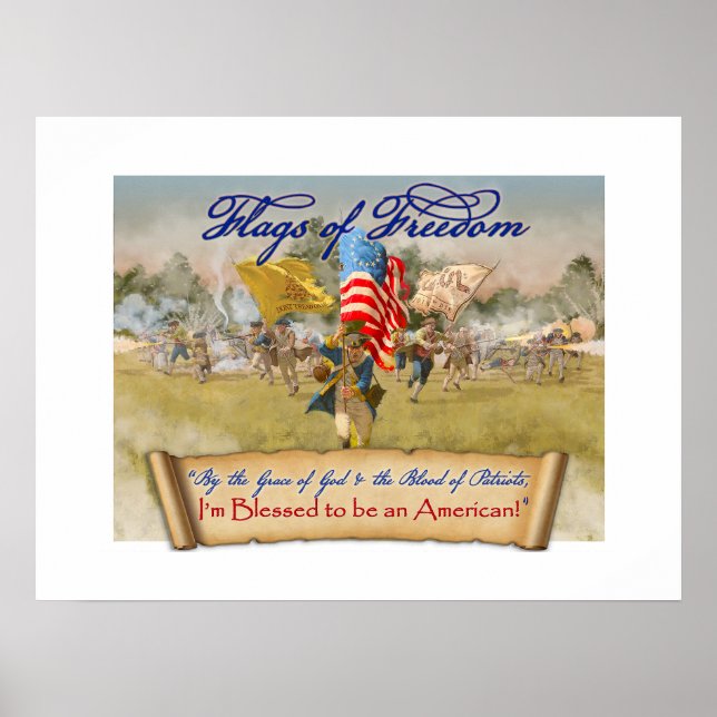 "3 Flags of Freedom" Value Poster (Front)