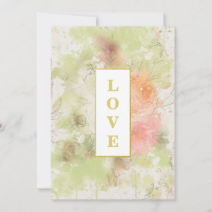 *~ 3 Floral Romantic LOVE AR26 QR RSVP Wedding I Invitation