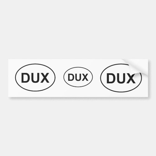 3 for 1 Duxbury Massachusetts _ Oval Caddy Sticker
