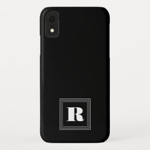 3 Frame Monogram   Black & White iPhone XR Case