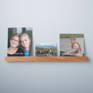 3 Full Coverage Photos with Custom Sans Serif Text Picture Ledge