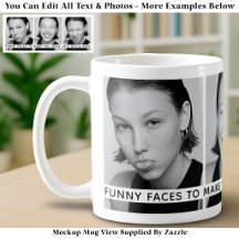 3 Funny Faces Custom Photos & Long Message