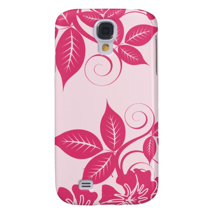 3 Fuschia Island Floral  Galaxy S4 Cover