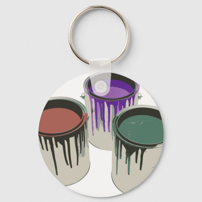 3 gallons of paint keychain (Front)