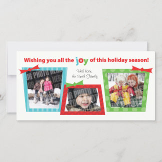 3 Gift Photocard Holiday Card