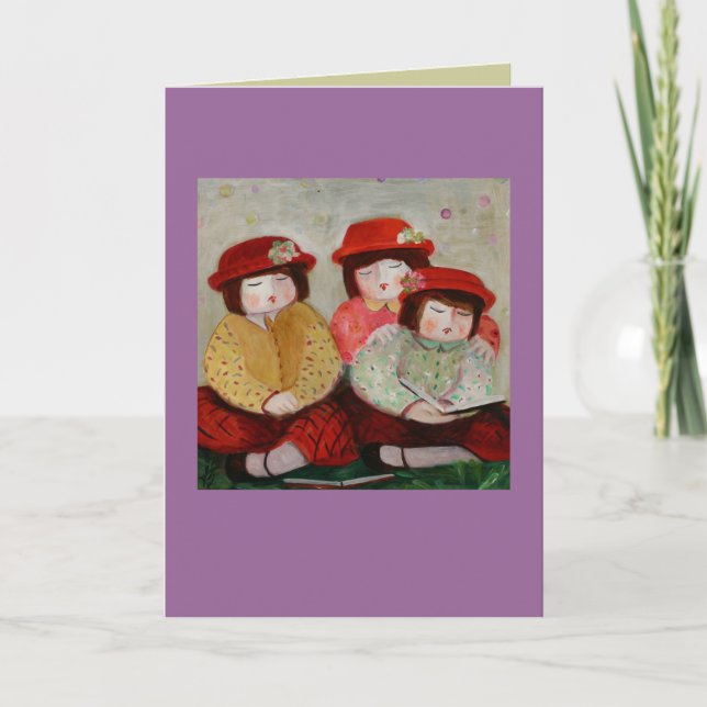 3 girls card (Front)
