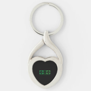 3 Green Pickleballs transparent Keychain