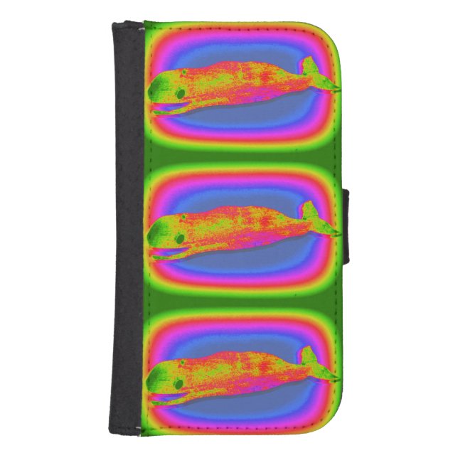 3 groovy whales wallet case (Front)