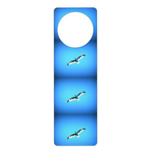 3 gulls soaring blue hanger