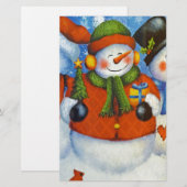 3 Happy Snowmen (Front/Back)