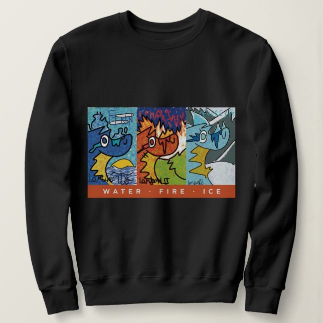 3-Headed Dragon Sweatshirt (Design Front)