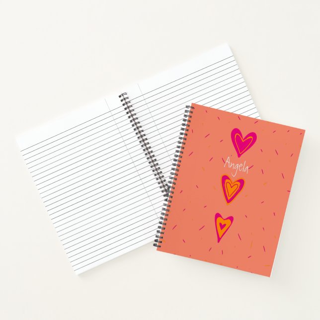 3 Hearts Notebook Customizable (Inside)