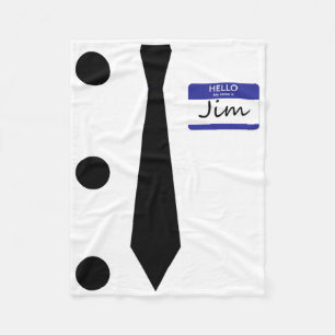 3 Hole Punch Jim Costume Easy Halloween T Shirt Fleece Blanket