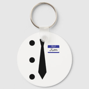 3 Hole Punch Jim Costume Easy Halloween T Shirt Keychain