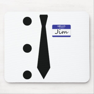 3 Hole Punch Jim Costume Easy Halloween T Shirt Mouse Pad