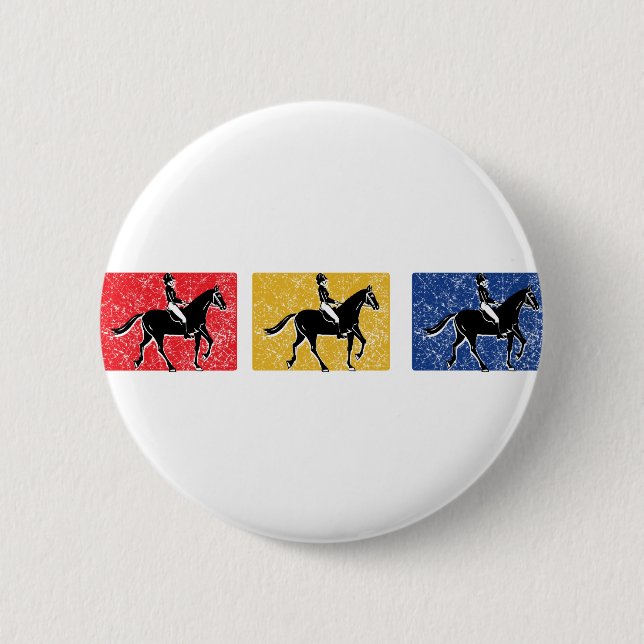 3-Horse-Riders Button (Front)