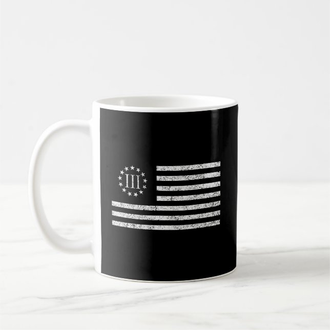 3 Iii Percenters Oath Keepers Coffee Mug (Left)