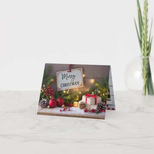 3 Image Christmas Greeting Card