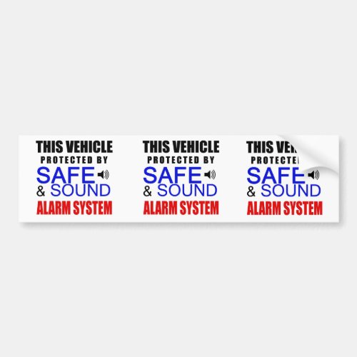 3 in 1 Fake Alarm System Sticker for your car