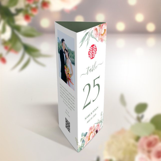3 in 1 Table number, menu & photo thank you note (Creator Uploaded)