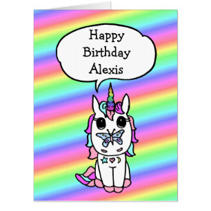 3 in 1 Unicorn Birthday Room Bedroom Sign Card