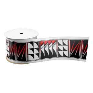 3 Inch Blessed Feathers in Red Satin Ribbon