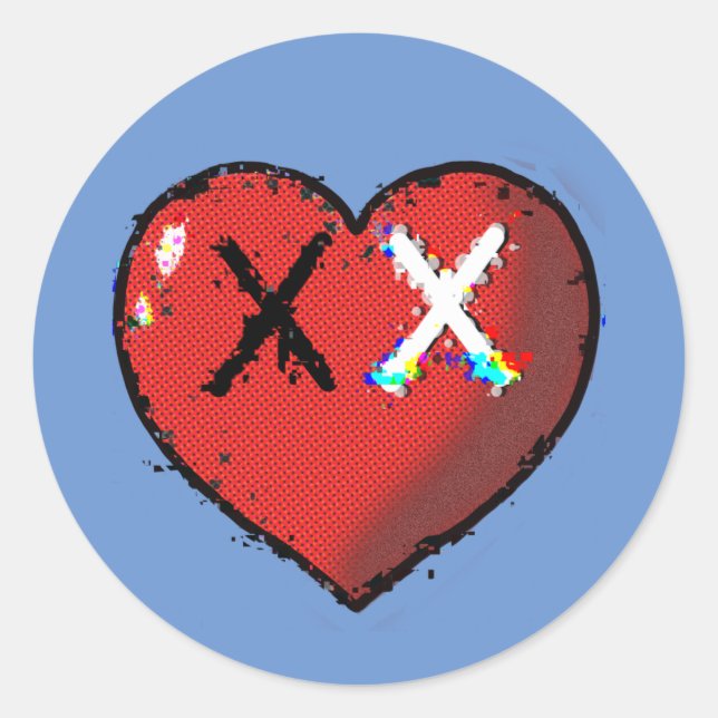 3 inch heart emote sticker  (Front)