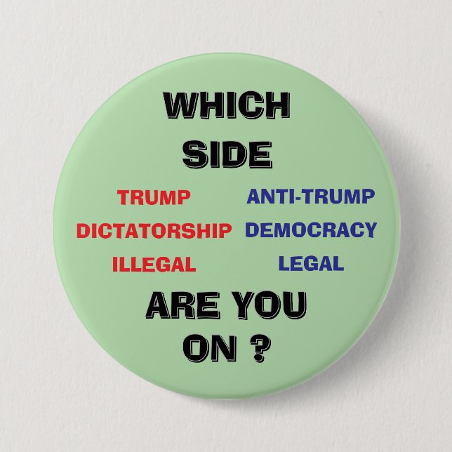 3 inch round Button (Front)