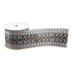 3 Inch Southwest Rain and Sun in Rust Satin Ribbon