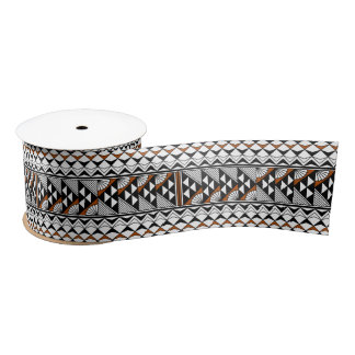 3 Inch Southwest Rain and Sun in Rust Satin Ribbon
