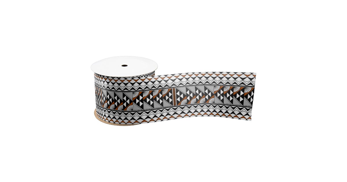 3 Inch Southwest Rain and Sun in Rust Satin Ribbon | Zazzle