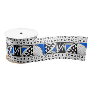 3 Inch Southwest Sunrise in Blue Satin Ribbon