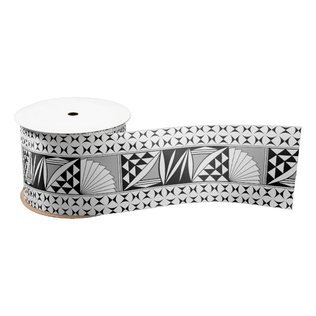 3 Inch Southwest Sunrise in Gray Satin Ribbon (Spool)