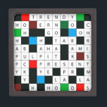 3 Inch Square Gift Box<br><div class="desc">3" Square Gift Box will delight crossword puzzle fans everywhere!</div>