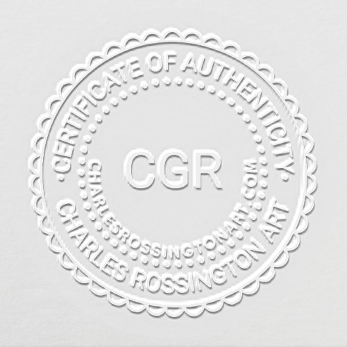 3 Initial Certificate of Authenticity #7H Name URL Embosser