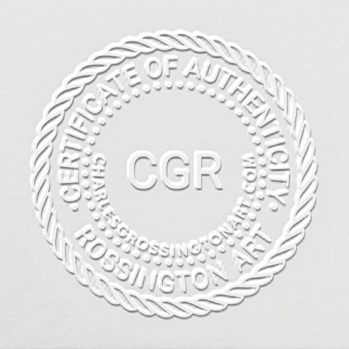 3 Initial Certificate of Authenticity Name URL #7R Embosser