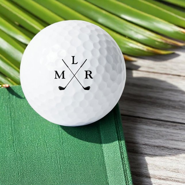 3 Initial Letters Personalized Monogram Golf Balls (Creator Uploaded)