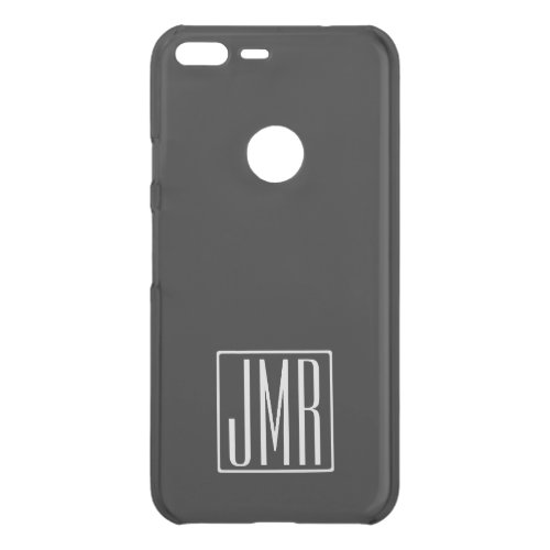 3 Initials Monogram  Black or diy color Uncommon Google Pixel XL Case