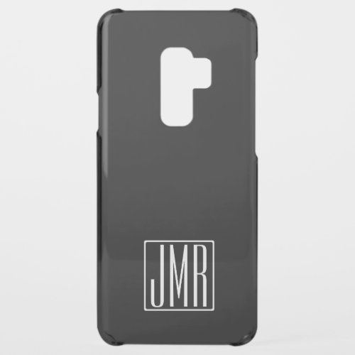 3 Initials Monogram  Black or diy color Uncommon Samsung Galaxy S9 Plus Case
