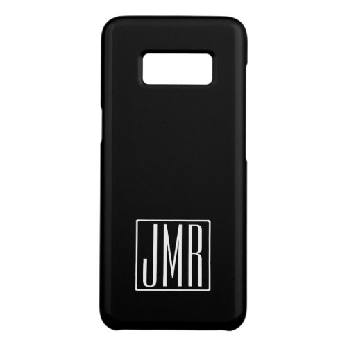 3 Initials Monogram  Black  White or diy color Case_Mate Samsung Galaxy S8 Case