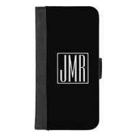 3 Initials Monogram | Black & White (or diy color)