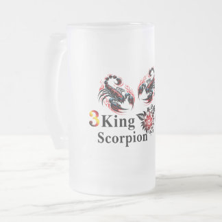 3 King Sporpion Beer Glass Frosted Glass Beer Mug