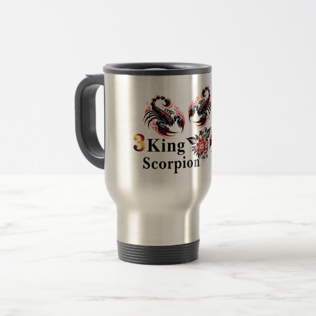 3 King Sporpion Tumbler Travel Mug (Front Left)