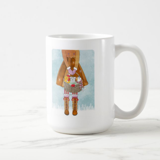 3 Kittens in a Basket Coffee Mug (Right)
